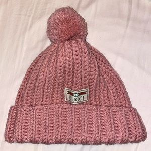 Pink Pompom Gucci Hat